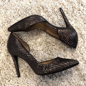 NEW Jessica Simpson Pheona Black/Silver Sz 8.5